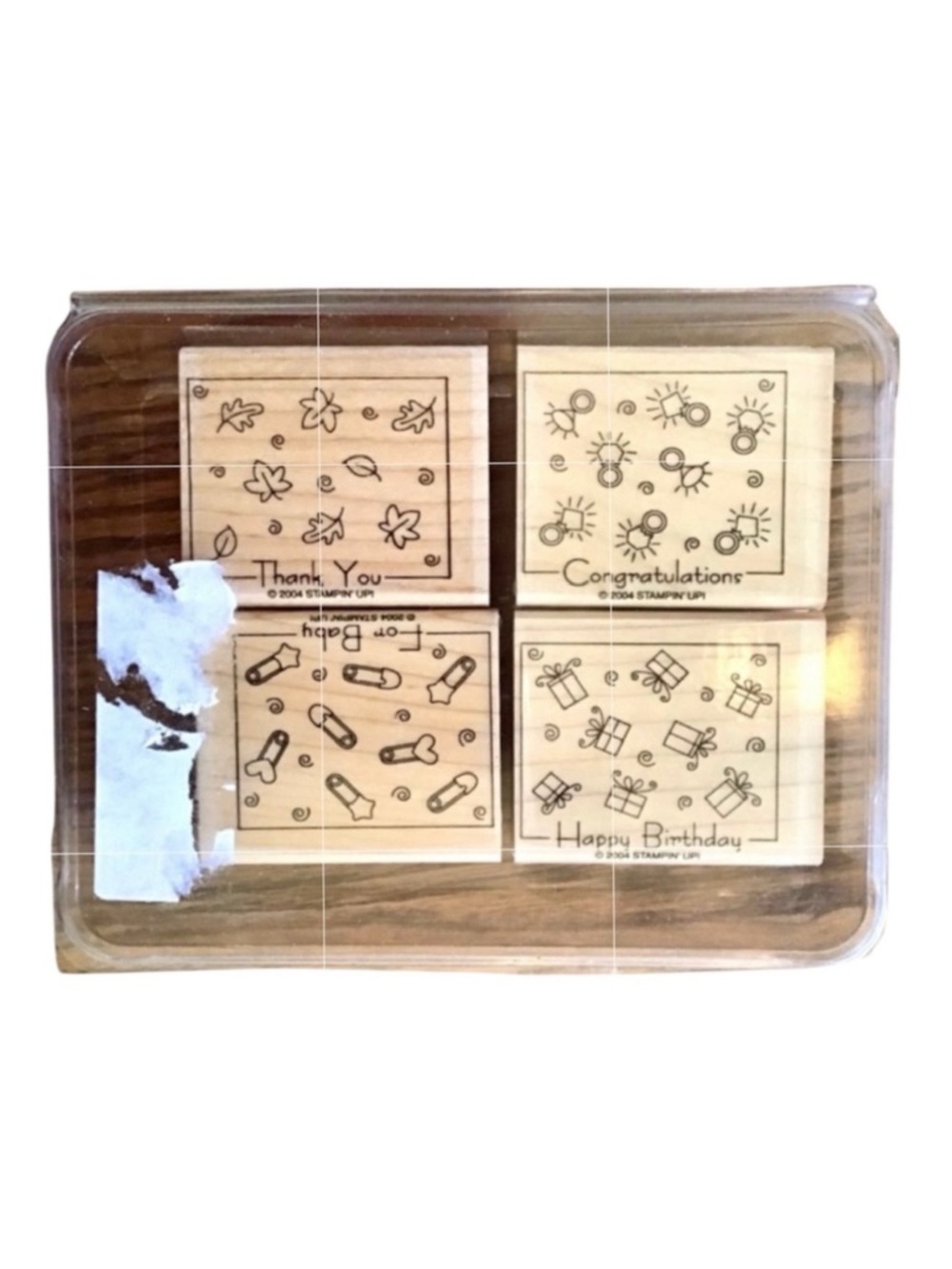 Stampin’ Up! 2004 “Fabulous Four” Rubber Stamp Set